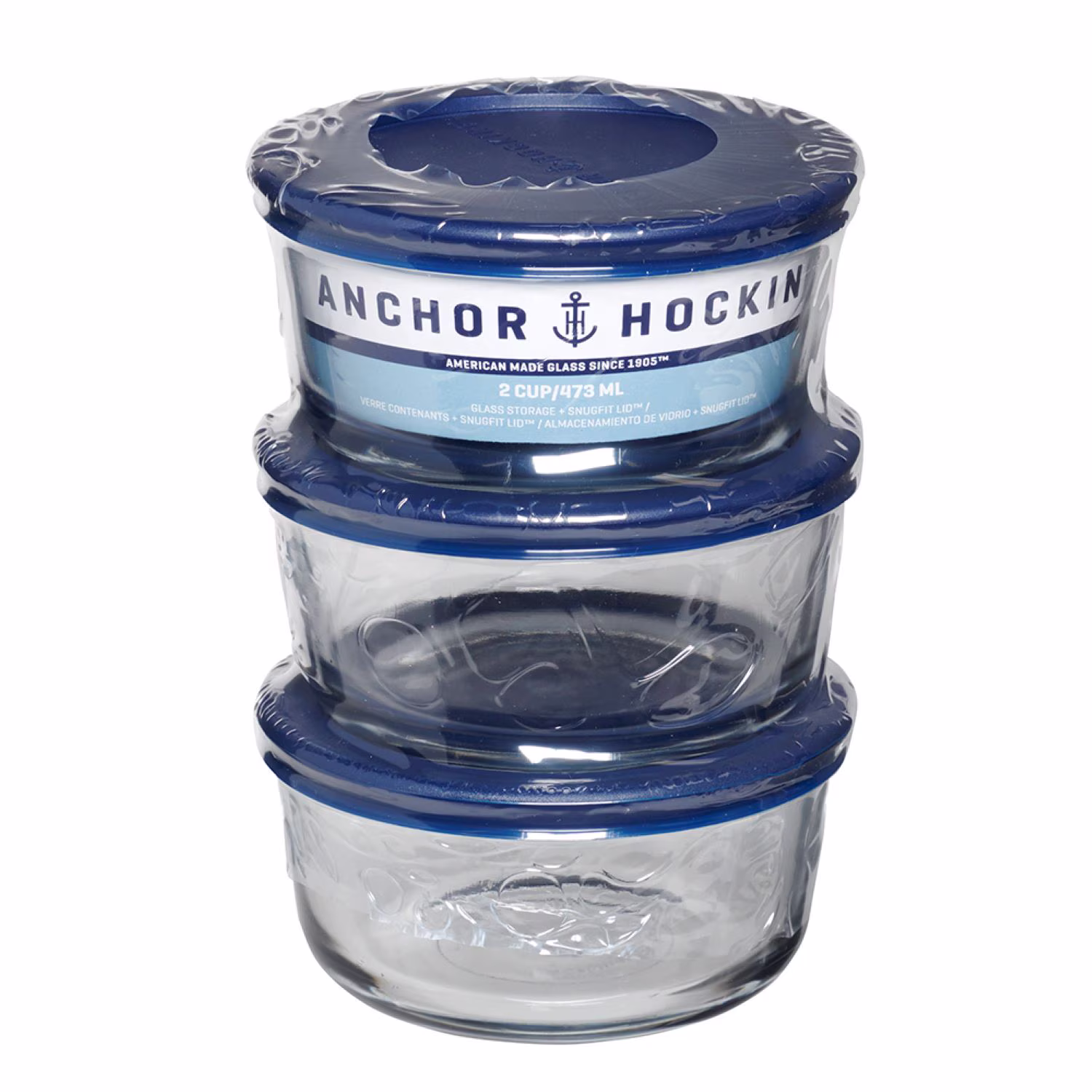 aec6b86d-b784-4bf1-9af3-8af34195a720.4bef30ae57cd79fc193e6bb0353f1264 Anchor Hocking Glass Food Storage Containers with Lids, 2 Cup Round, Set of 3 - Image 1