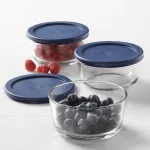 Anchor Hocking Glass Food Storage Containers with Lids, 2 Cup Round, Set of 3 - Image 2