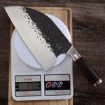 Stainless Steel Kitchen Knife with Ebony Wood Handle - Image 4