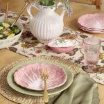 8.75" Stoneware Radicchio Salad Plate Pink