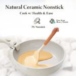 17-Piece Nonstick Cookware Set with Removable Handles, Ivory - Image 4
