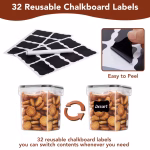 10-Piece Airtight Food Storage Container Set, Clear PP Plastic - Image 5