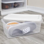 Sterilite 6-Quart Clear Storage Bins with White Lids, 10-Pack - Image 9