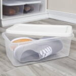 Sterilite 6-Quart Clear Storage Bins with White Lids, 10-Pack - Image 6