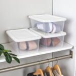 Sterilite 6-Quart Clear Storage Bins with White Lids, 10-Pack - Image 7
