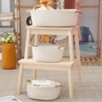 Cotton Rope Storage Basket with Handles, Grey or Beige - Image 3