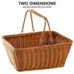 Woven Storage Basket, Beige or Brown - Image 6