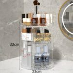 Diamond-Pattern Rotating Makeup Organizer, Small or Large - Image 5