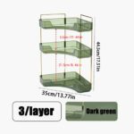 3-Tier Corner Makeup and Perfume Organizer, White - Image 3