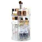 Diamond-Pattern Rotating Makeup Organizer, Small or Large - Image 6