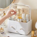 2L Covered Cosmetic Organizer with Compartments - Image 2