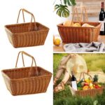 Woven Storage Basket, Beige or Brown - Image 4