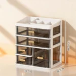 Light luxury white with transparent gray-slanted ceiling-4 tiers - ALIBABA-1601925950859